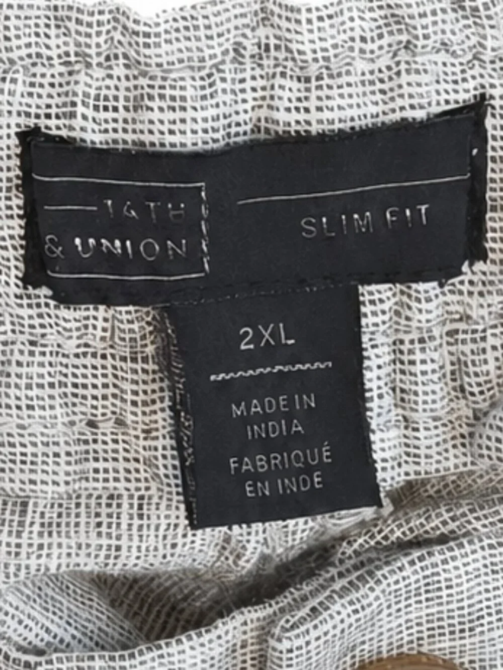 14th & Union Men’s 2XL Gray Linen Blend Pants Resort Vacation Summer